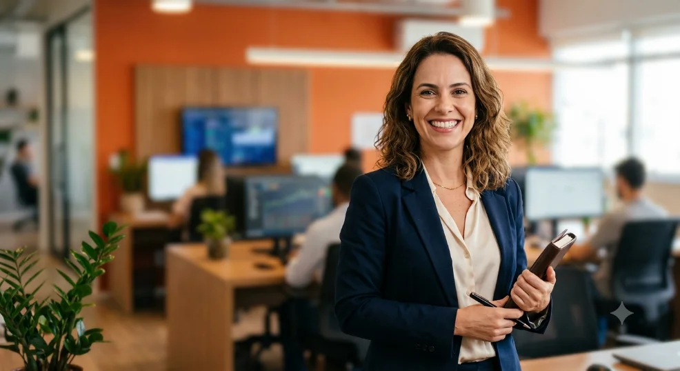 Consultor Hyper Contabilidade atendendo cliente