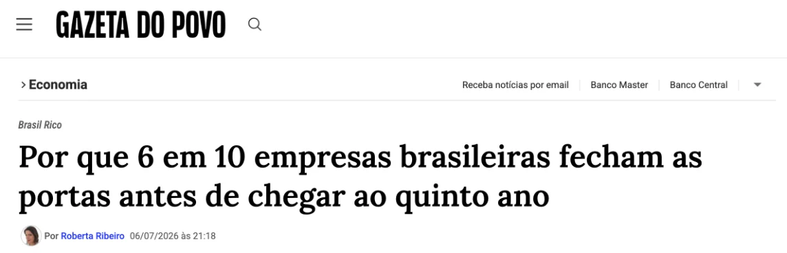 Print de notícia sobre o mercado 4